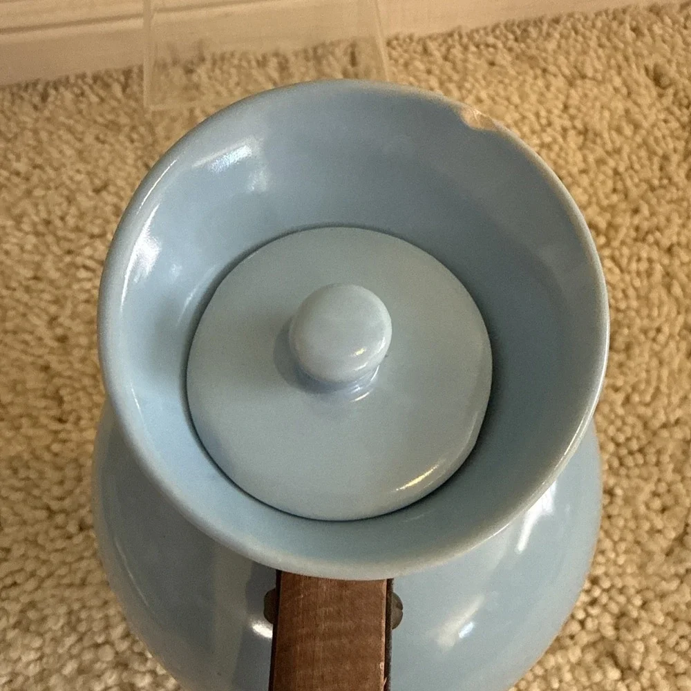 Vintage Pacific Pottery CA ARCADIA Line Blue E-29 6Cup Coffee Carafe Urn Pitcher